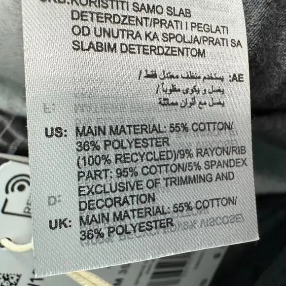 Adidas Essentials 3 Stripe Fleece Track Pants Men’s Size Small Dark Gray Heather - Picture 12 of 13